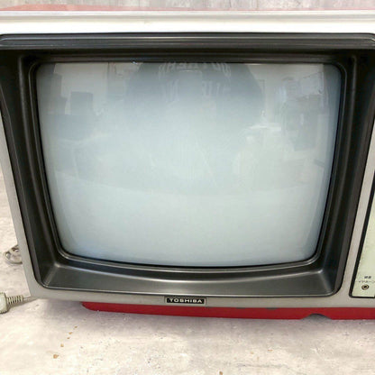 Toshiba CRT TV, Red, Vintage, Antique