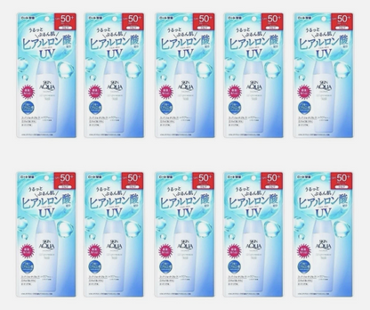SKIN AQUA Super Moisture Milk 40ml Sunscreen Super Waterproof SPF50 × 10 set