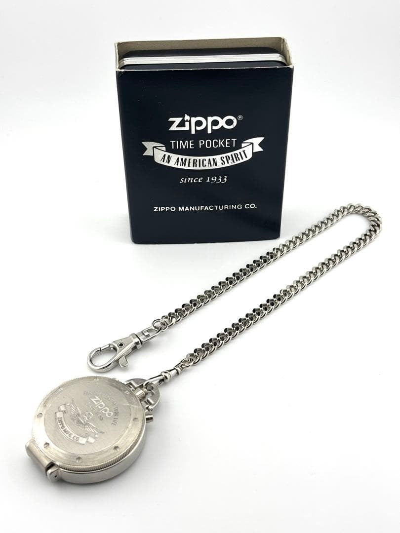 Zippo Time Pocket Watch Chronograph Running 2004 Rare