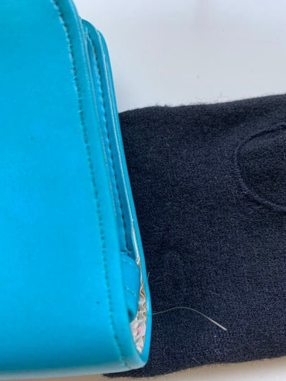 Turquoise Blue Bifold Wallet Showa Retro