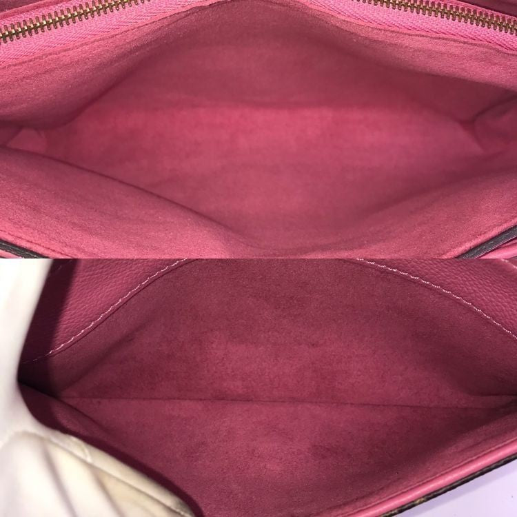Louis Vuitton Monogram Pallas Chain Shoulder Bag Rose Brown Womens Authentic