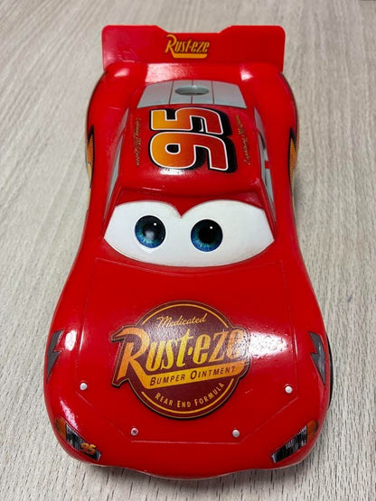 DISNEY PIXAR Cars Lightning McQueen Miniature car-shaped clock Rust-eze design