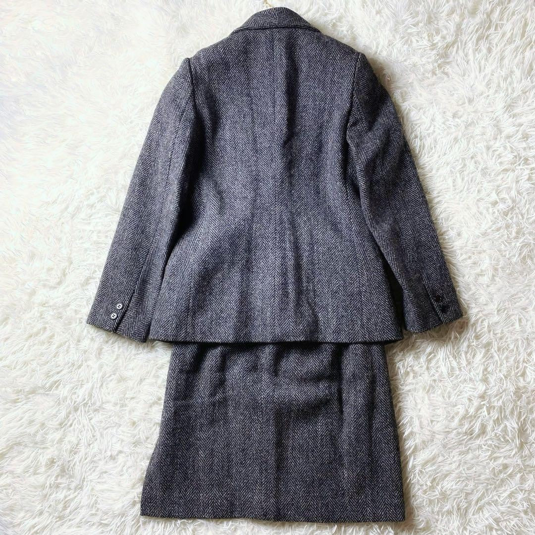 Rare 90s Vintage MARGARET HOWELL Herringbone Suit Set in Harris Tweed JAPAN