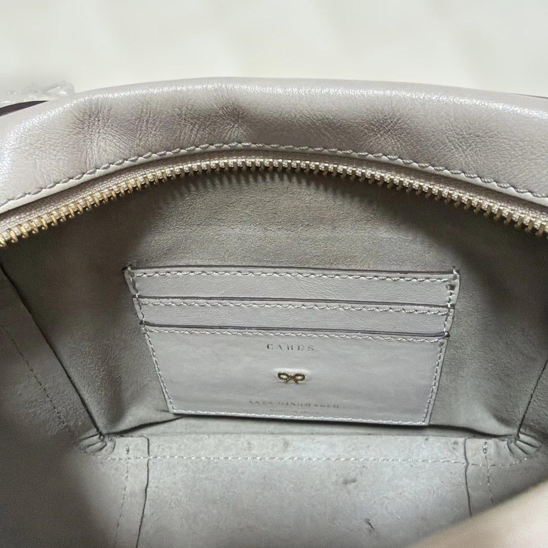 ANYA HINDMARCH Smile Leather Mini Shoulder Bag White Used From Japan FS