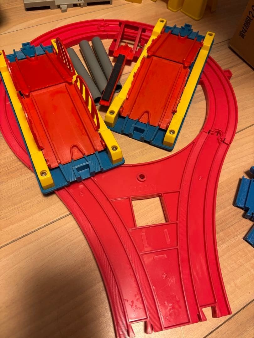 Tomy Thomas Plarail Rail Set Vintage Lot Blue Tracks 100 Pieces Complete