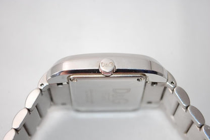 Dolce & Gabbana DW0226 Watch Silver Timepiece Men Genuine Authentic Rare