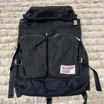 Harris Tweed Backpack Grey Limitted Edition Men Rare Model Classic Fashion VHTF