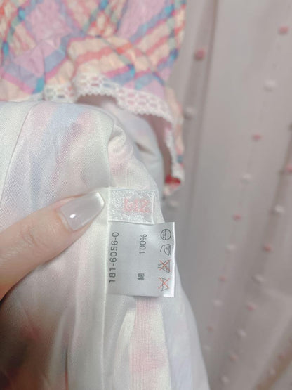 LIZ LISA Pink Check Dress Y2K
