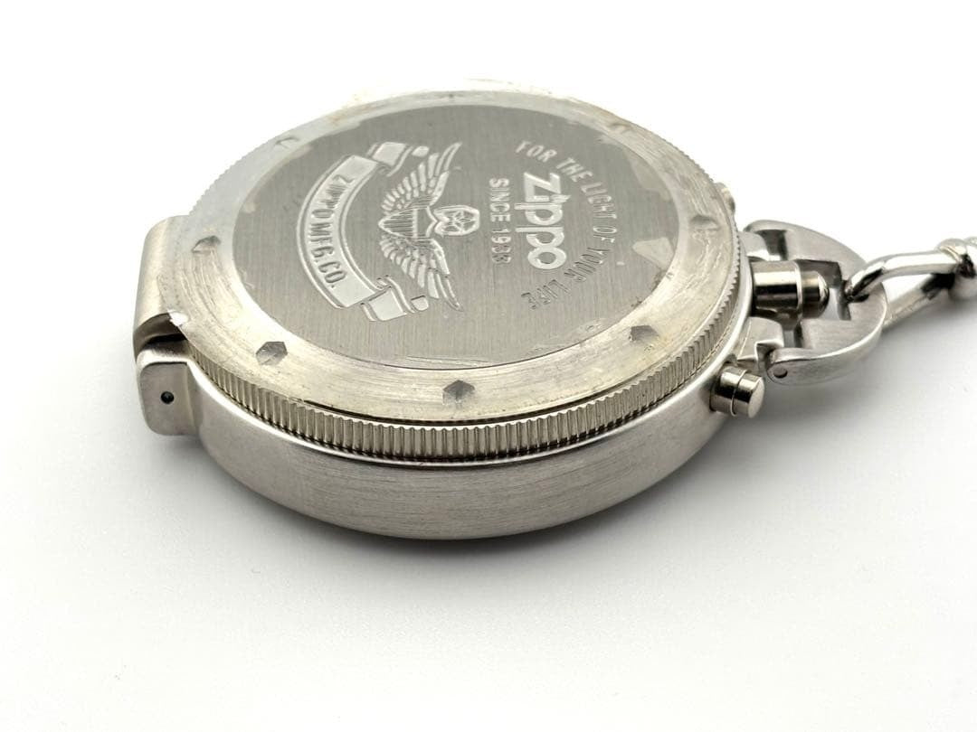 Zippo Time Pocket Watch Chronograph Running 2004 Rare