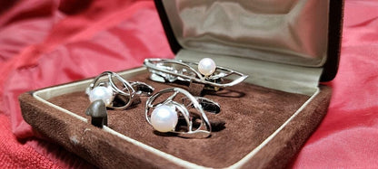 Mikimoto Tie Pin Cufflinks Pearl Silver 925 1 Point Storehouse