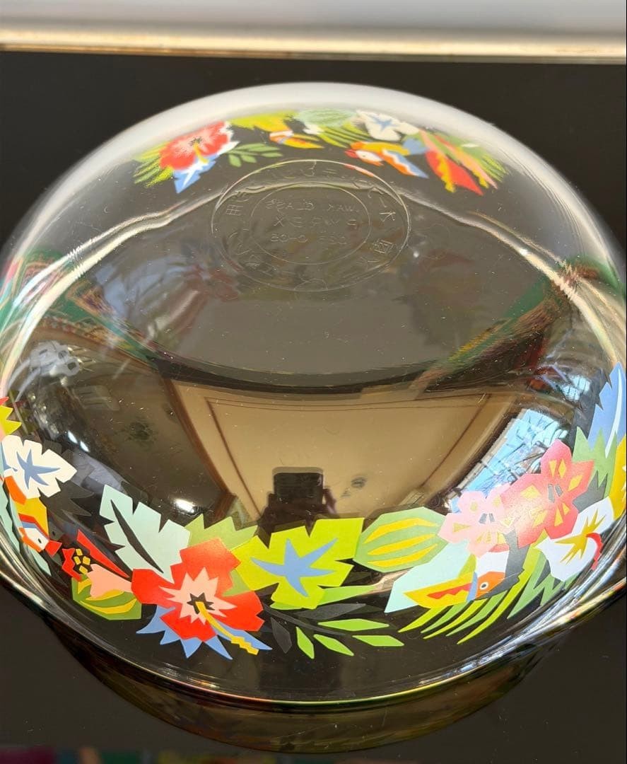 Retro Pop Glass Bowl Casserole with Lid Pyrex Floral Rare Vintage Collectible