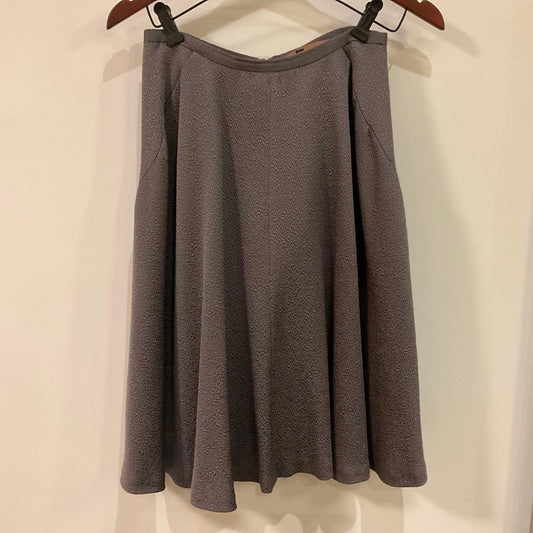 JOHN GALLIANO Front Flare Skirt M Gray Purple Excellent Condition