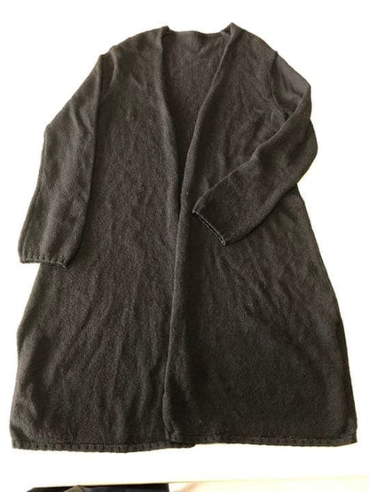 Max Mara Long Cardigan Coat Jacket Women Wool Black