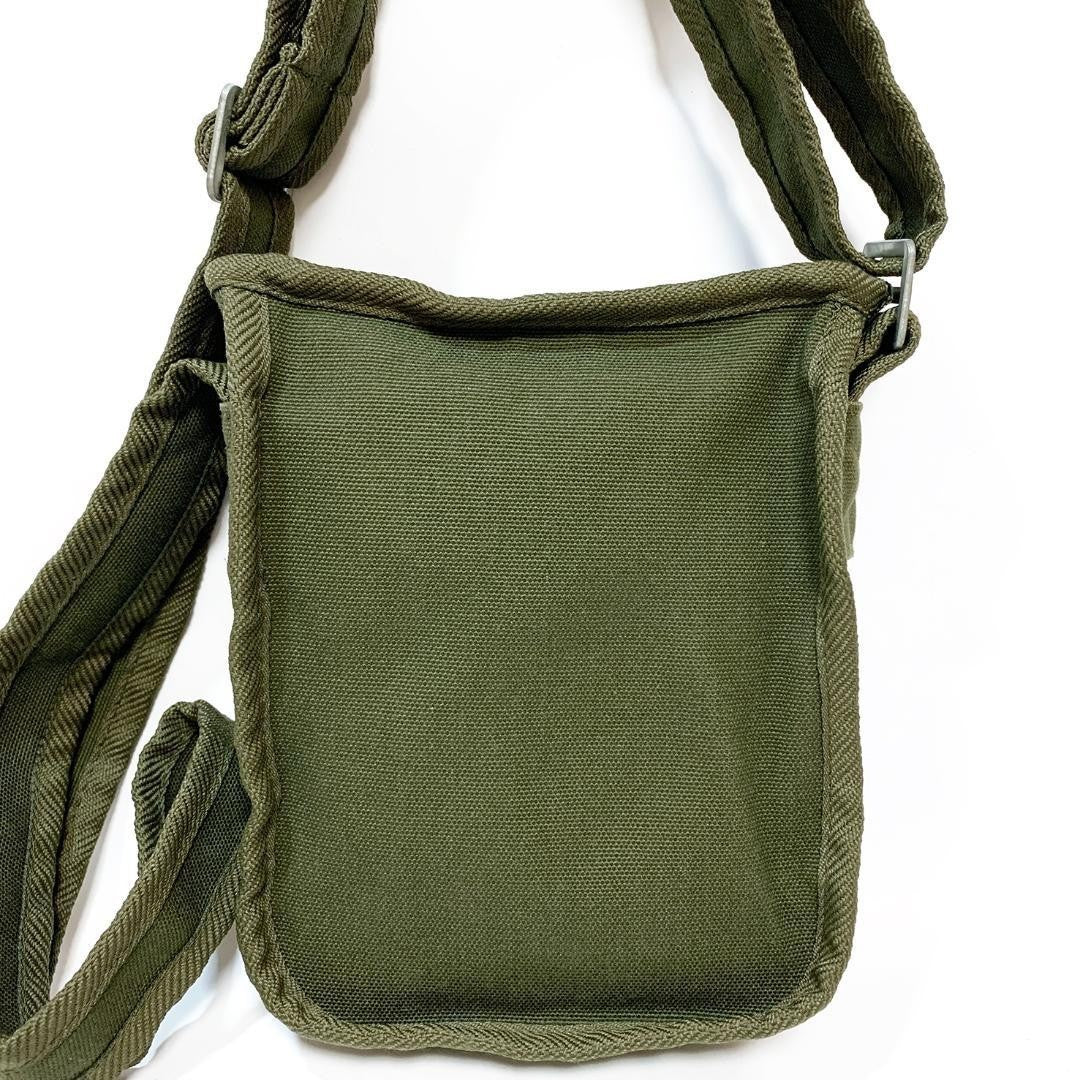 Authentic marimekko Mini Shoulder Bag Messenger Bag Olive Green Women Unisex