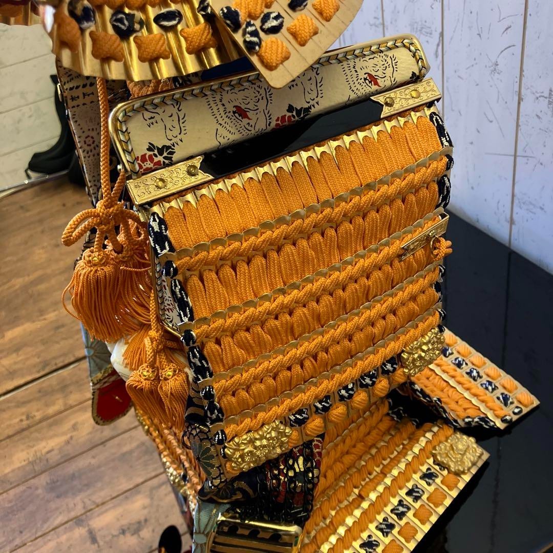 Xiong Mountain Crafted Gold Foil Embossed Jiazi Gold Armor Helmet