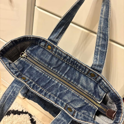 Ralph Lauren Women Polo Denim Tote Bag Embroidery Item Limited Edition VHTF