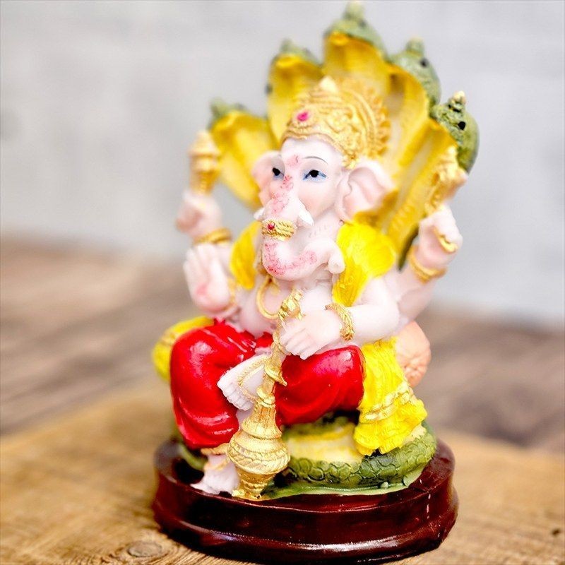 Color Ganesha Figurine Object Interior Buddha Statue Figure Goddess Lakshmi