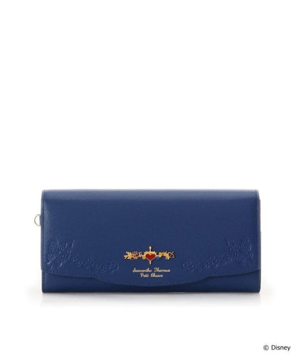 Samantha Thavasa Twisted Wonderland Vil Schoenheit Navy Leather Long Wallet New