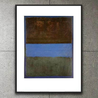 Framed Artwork/No. 61 (Mark Rothko)/Art Poster/Modern Art