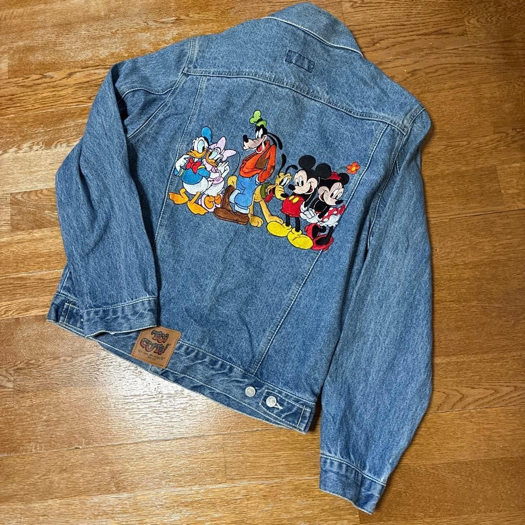Disney Too Cute Embroidered Denim Jacket L Made in USA Rare Vintage