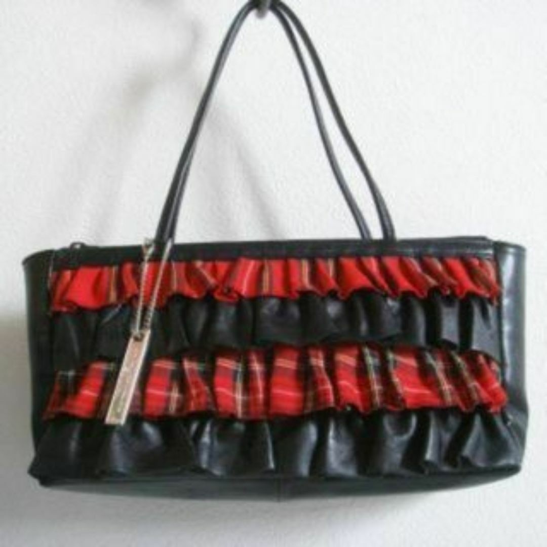 Samantha Thavasa Sheep Leather Ruffle Bag Nikki Hilton Collaboration Rare