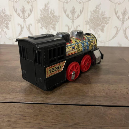 【Antique】Showa Retro Wind-Up SL Puff-Puff Train Locomotive Toy