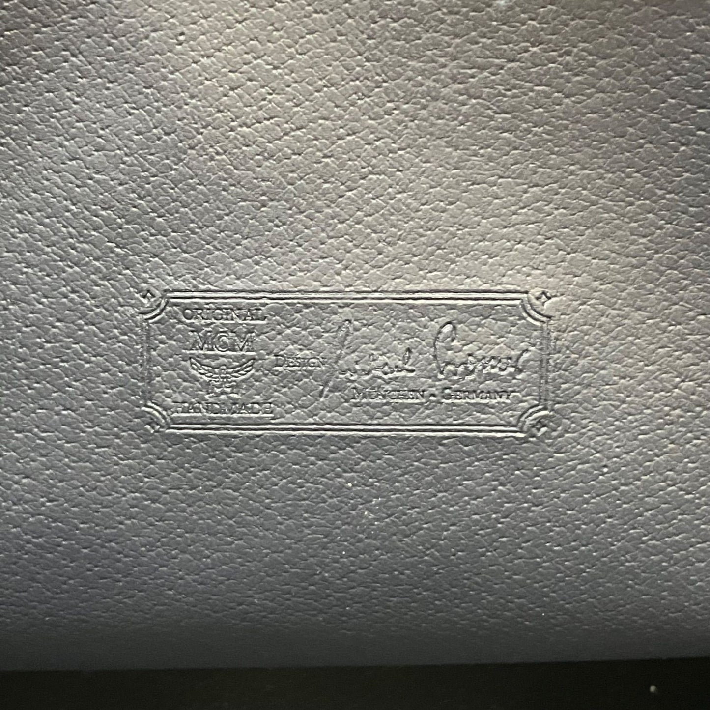 MCM Clutch Bag Leather White Authentic Women D:2.76” H:7.87” W:11.42” 5491
