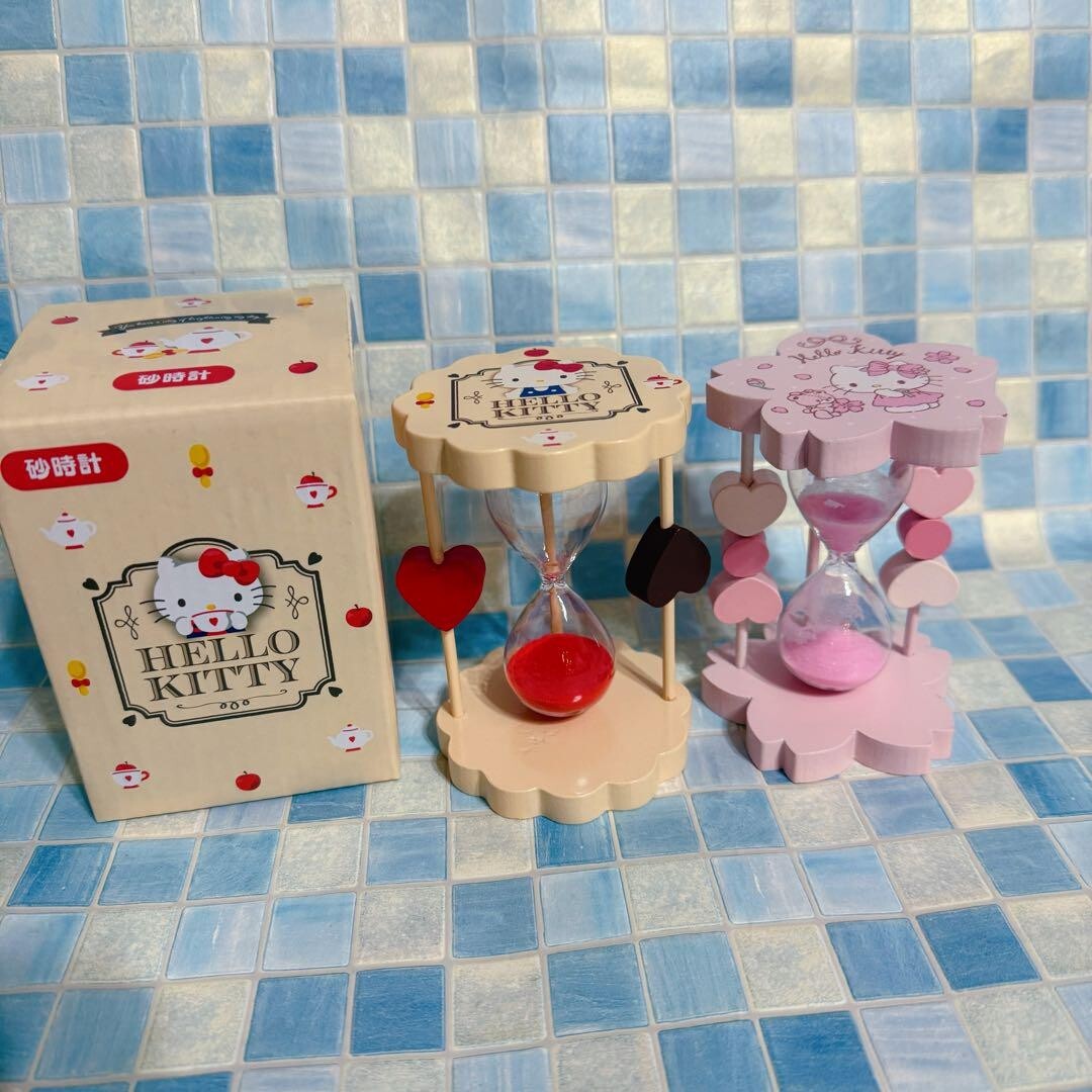 Hello Kitty Hourglass set of 2 Sanrio x lupicia collaboration Rare Japan