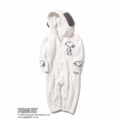 gelato pique PEANUTS Snoopy Jacquard Baby Rompers Off White 2 Sizes