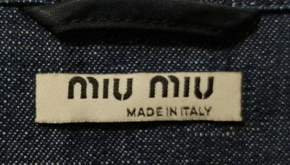 miumiu denim jacket size M length 19.6 inches