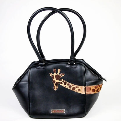 GILLI Vintage Cube Dice Shaped Handbag Italy Leather Rare Designer Bag