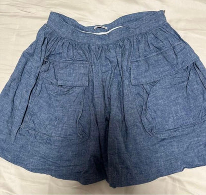 miumiu flare skirt size 38 denim with pocket