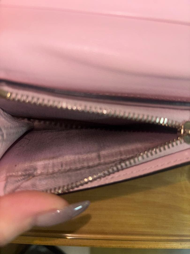 Valentino Pink Leather Studded Bifold Wallet