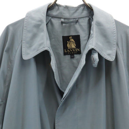 LANVIN 90s Made in Italy Old Stainless collar coat 46 Khaki Men's