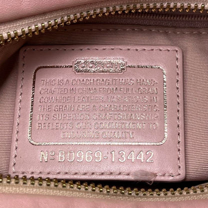 Coach Soho Pink Leather One Shoulder Bag 10.6"x5.5"x5.1" /Used++