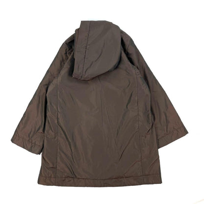 Max Mara KIMINO Hoodie Coat Jacket Blouson Women Size 36 Brown