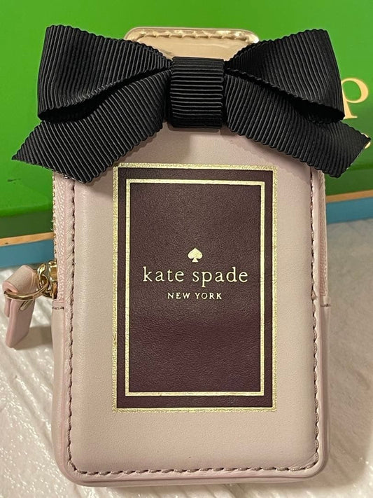 Rare Kate Spade Perfume Bottle On Pointe Novelty Coin Case Pouch With Box