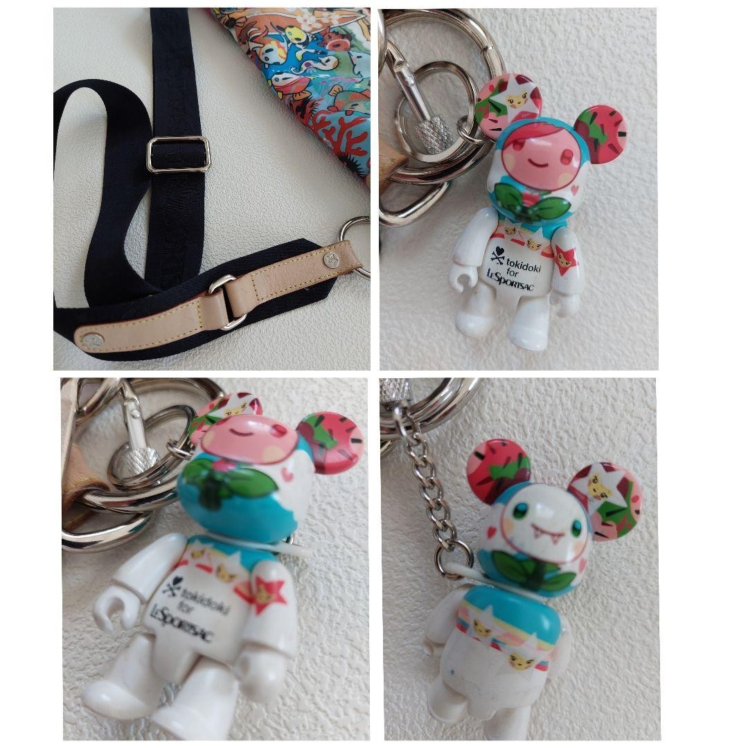 Tokidoki for LESPORTSAC Shoulder Bag Rainbow Zip Simone Legno H10.92in×W15.6in