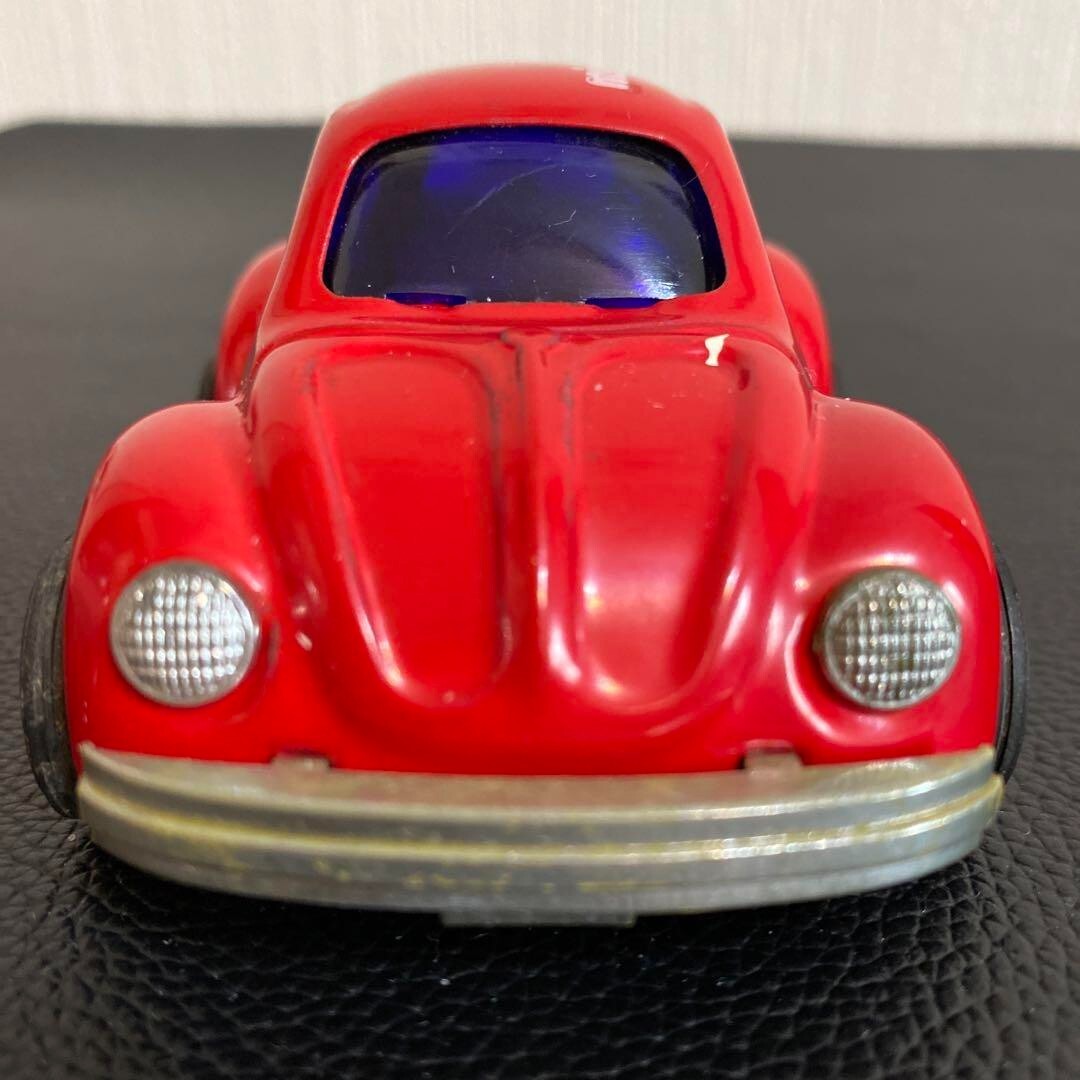 Rare 1990s retro antique fancy miniature car tinplate red WAGEN