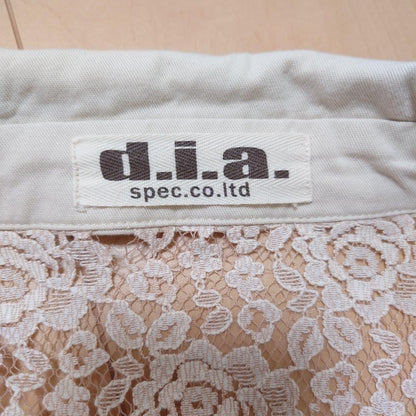 d.i.a. Military Front-Tie Cropped Lace Shirt Women's Free Size