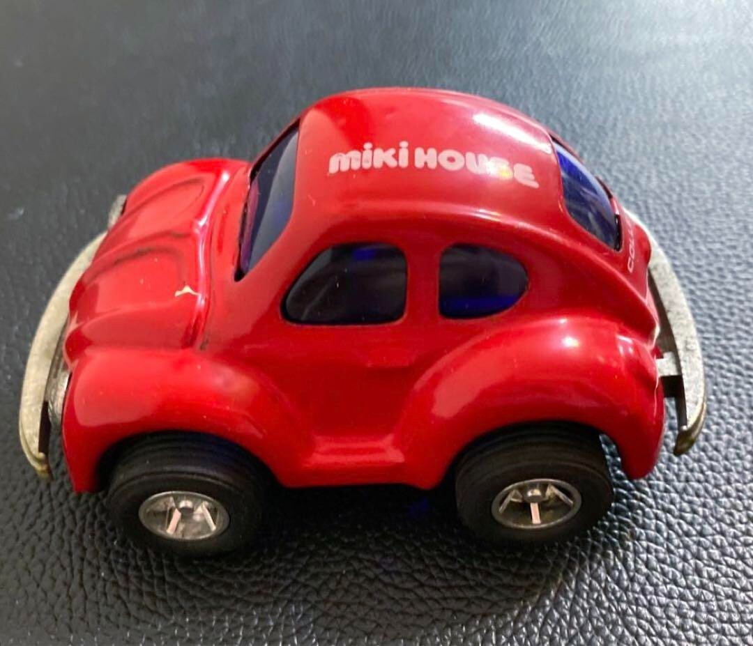 Rare 1990s retro antique fancy miniature car tinplate red WAGEN