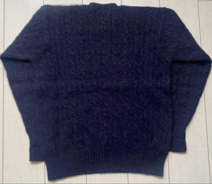 90s POLO BEAR Polo Bear Ralph Lauren Knit Sweater Navy