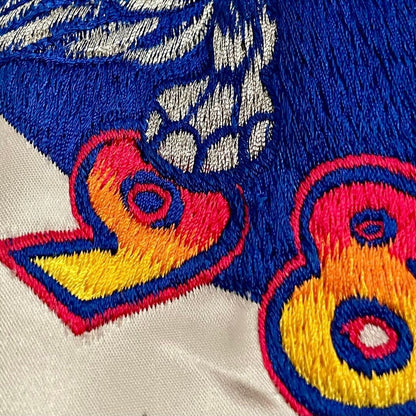 Fad Times KZEW 98FM The Zoo Staff Jacket Blue Winged ZooLoo Embroidery L