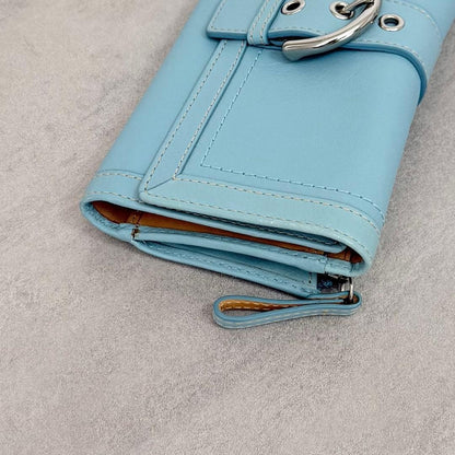 COACH Long Wallet 2-Piece Set Soho Turquoise Blue
