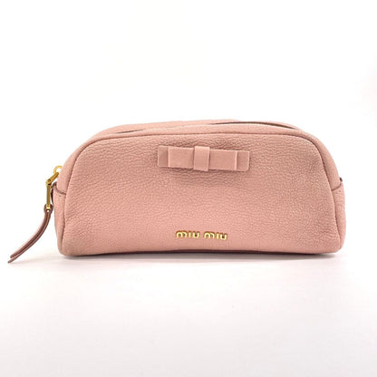 MIU MIU Pouch leather Women make up pouch
