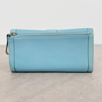 COACH Long Wallet 2-Piece Set Soho Turquoise Blue