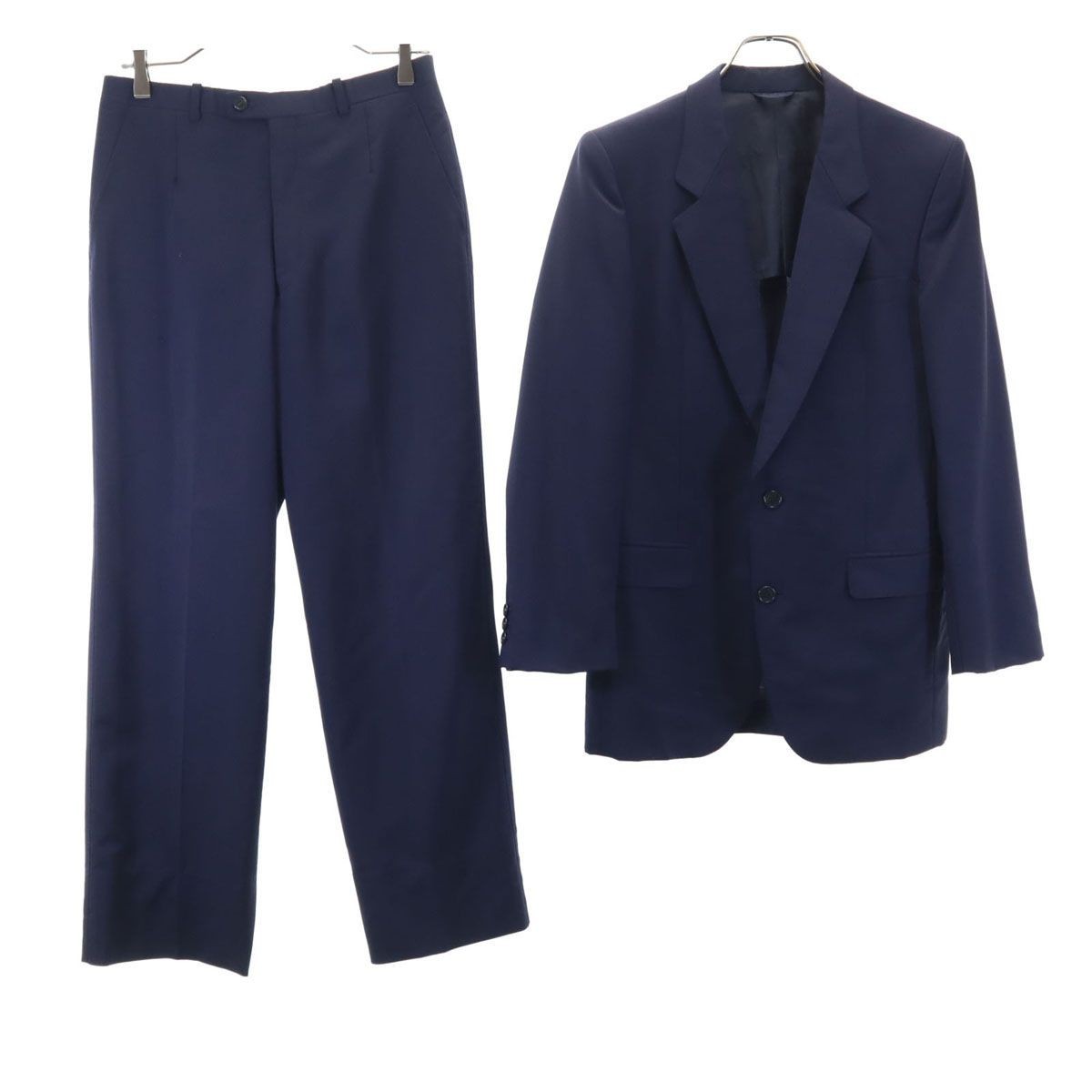 LANVIN 90s Old suit Setup H48-25-79 Navy Men's