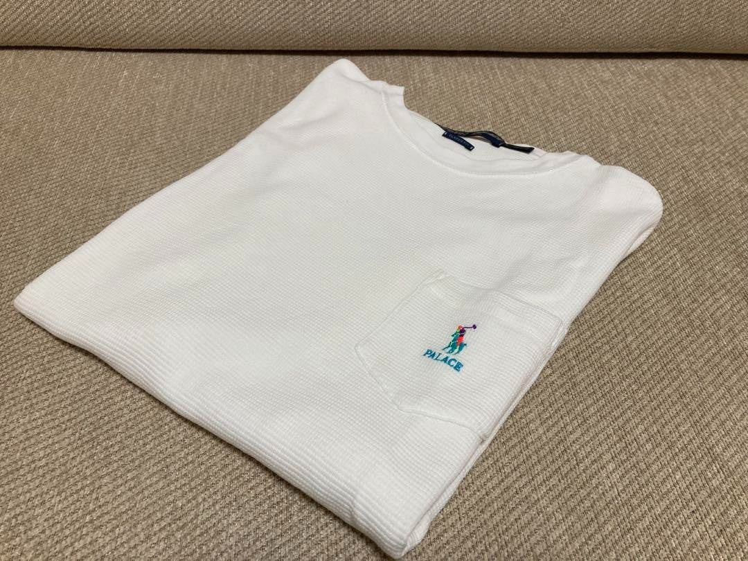 PALACE Ralph Lauren Waffle Pocket T-Shirt White L
