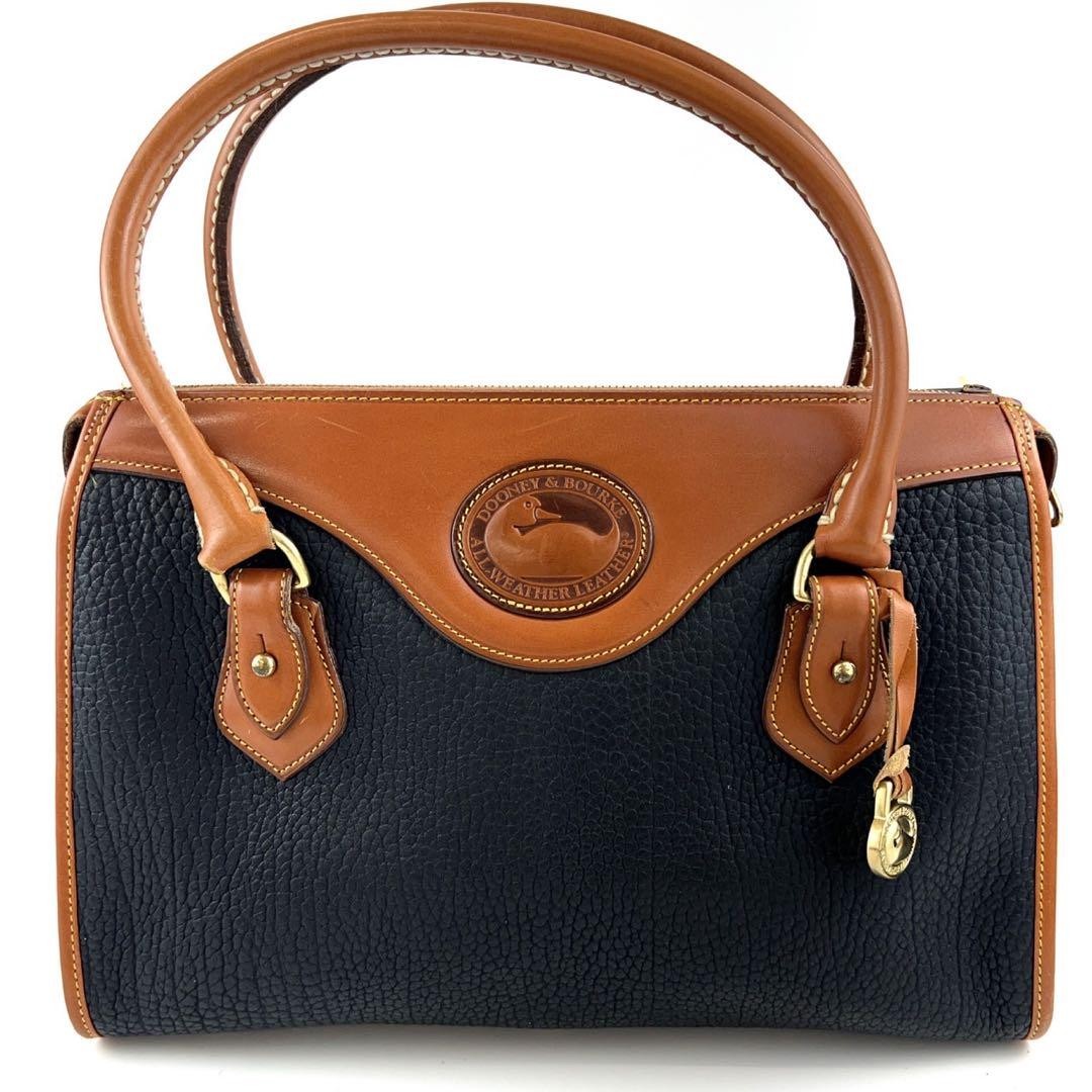 "Dooney & Bourke Leather Tote Bag YJ202 8.7x12.6x3.9 Inch" /Used++