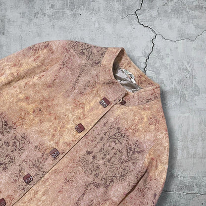 90s Gobelin-style jacket with stand-up collar Showa retro vintage
